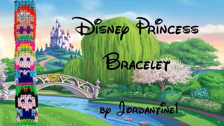 New Disney Princess Bracelet - Alpha Loom. Rainbow Loom - Ariel, Cinderella, Snow White