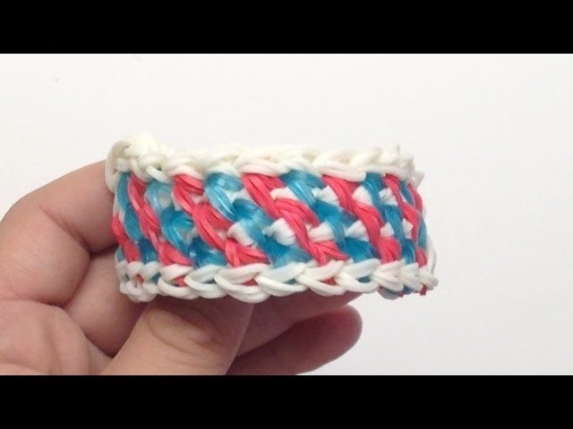 *NEW!* How to Make a Rainbow Loom Interweaved Lock Bracelet! (Requires 2 Looms)