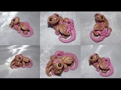 Polymer Clay Blossom the Dragon by Dani-elle LittleFantasyFriends