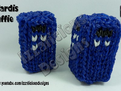 Rainbow Loom - 3D Tardis Stuffie.Charm From Doctor Who - © Izzalicious Designs 2014
