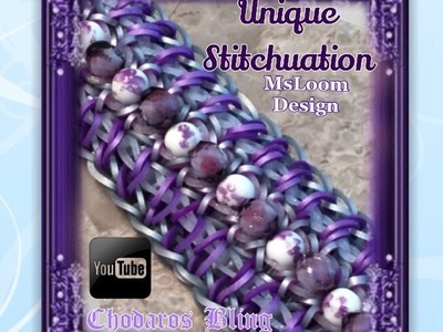 Rainbow Loom band Unique Stitchuation Bracelet Tutorial. How to