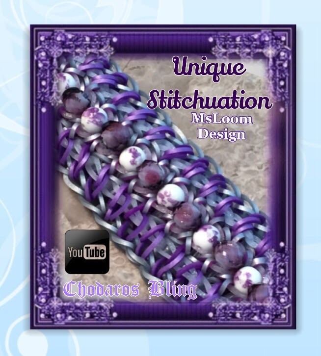 Rainbow Loom band Unique Stitchuation Bracelet Tutorial. How to