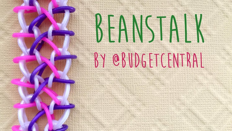 Rainbow Loom Bands Tutorial Beanstalk Bracelet by @BudgetCentral