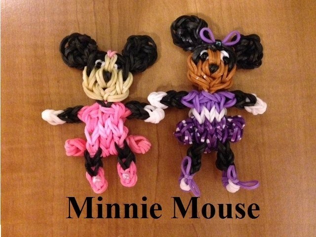 Rainbow Loom Minnie Mouse  Doll or Charm