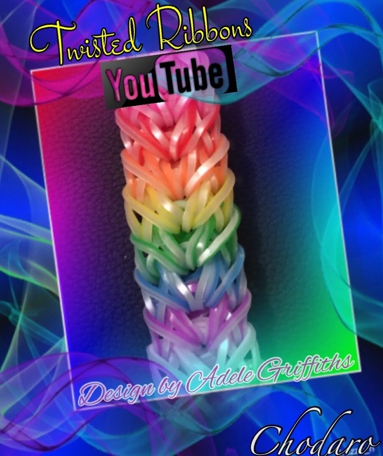Rainbow Loom Twisted Ribbons Bracelet Tutorial.How to