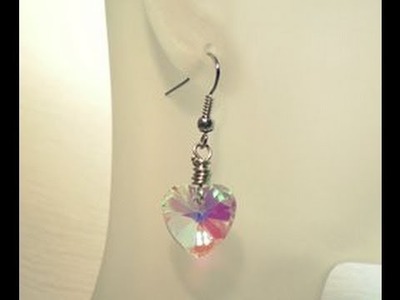 Wire Wrapped Crystal Earrings Tutorial