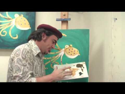 Art Lesson: How to paint Sea Creatures with your Finger