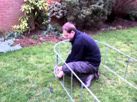 Assembling a Fenland Ironworks standard straight bar garden arch in under three minutes