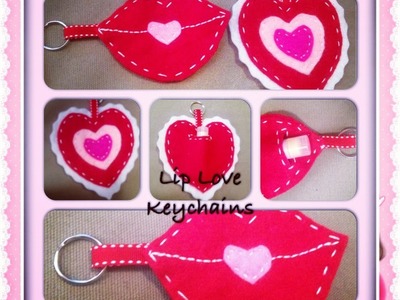 DIY Valentine's Heart Lip Love Conditioner Balm Keychain