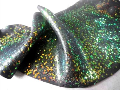 Glitter experiment with polymer clay