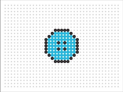 Hama Bead Button (Art Material Series #5)