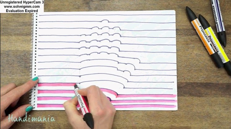 How to draw your hand in 3D (Handimania)