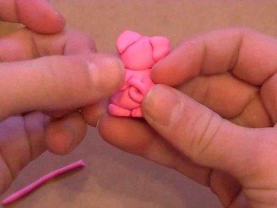 How to make Polymer Clay Charms: Pig