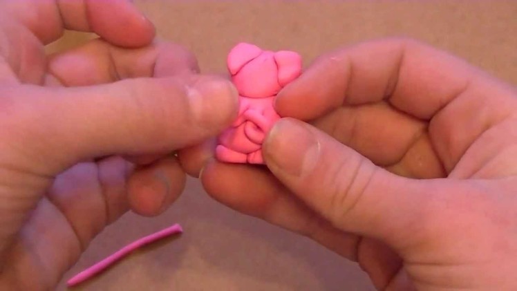 How to make Polymer Clay Charms: Pig