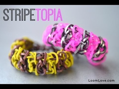 How to Make the Rainbow Loom Stripetopia Bracelet