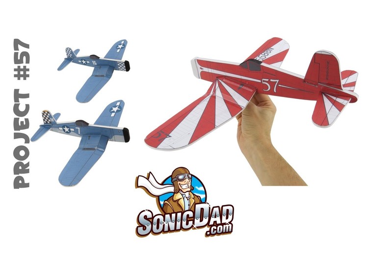 Make a Foam Airplane that is Better Than Balsa Wood! SonicDad Project #57 - the F4U Corsair