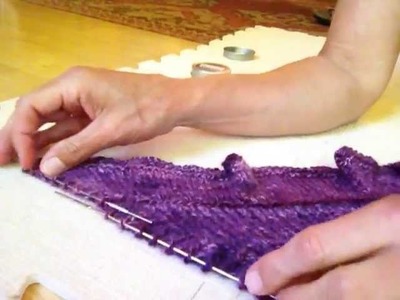 Part 2: Blocking a Shawl with Blocking Wires and Pins