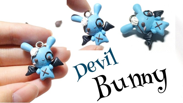 Polymer Clay Devil Bunny Trailer