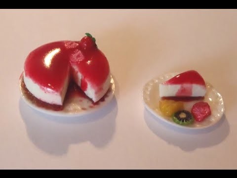 Polymer Clay Miniature - A Cheese Cake