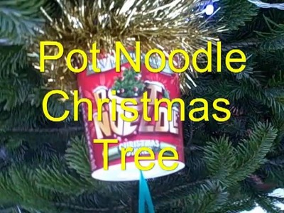 Pot Noodle Christmas Tree Decorations