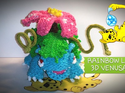 Rainbow Loom 3D Venusaur Pokémon (Part 1.12)