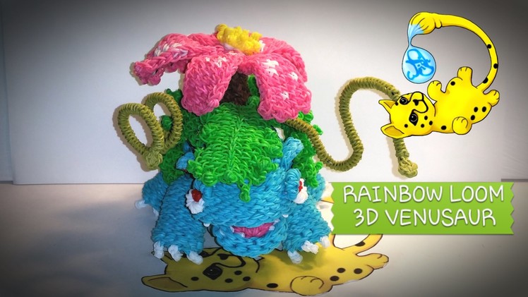 Rainbow Loom 3D Venusaur Pokémon (Part 1.12)