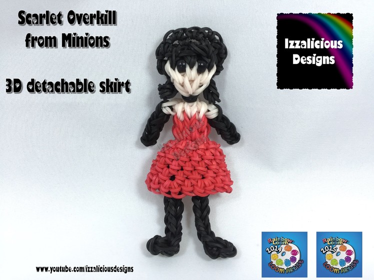 Rainbow Loom Scarlet Overkill | Minions | Action Figure Doll Charm