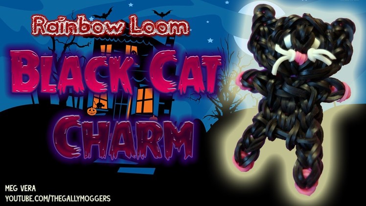 Rainbow Loom Tutorial: Black Cat Charm Action Figure or Salem Cat - How To