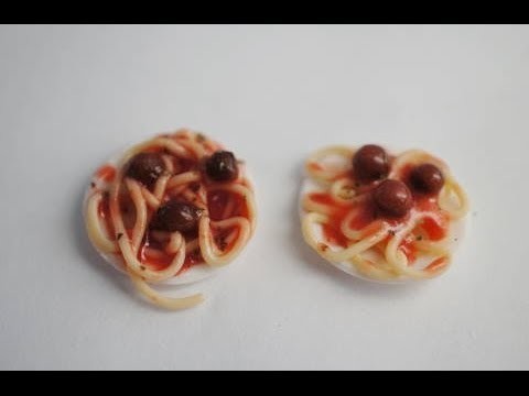 Spaghetti Tutorial, Miniature Food Tutorial, Polymer Clay