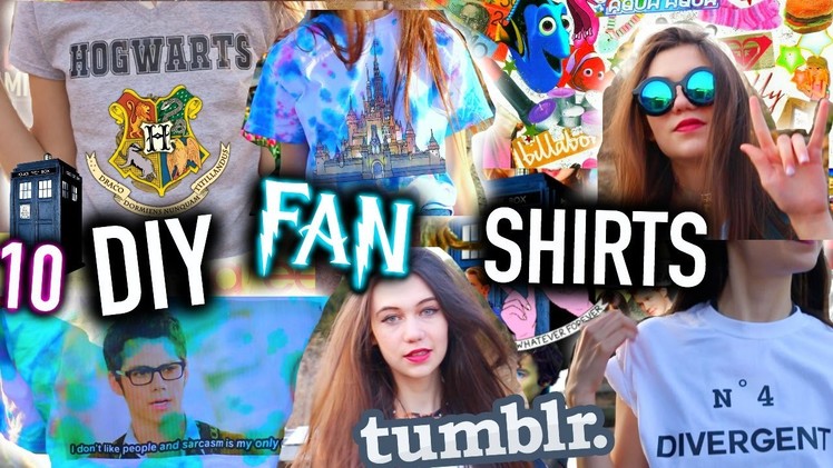 10 DIY Tumblr Inspired T-Shirts: FAN EDITION - Easy Graphic T-Shirt Ideas