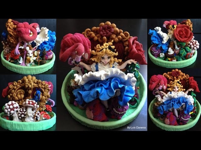 Alice in Wonderland my first polymer clay sculpture - The complete process
