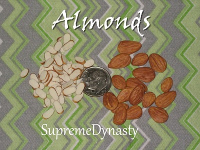 Almond Halves Nuts Slices - Polymer Clay Demonstration