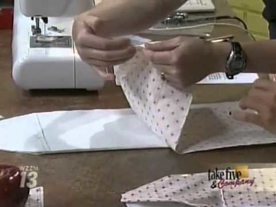 CraftSanity on TV: Making green lunch accessories