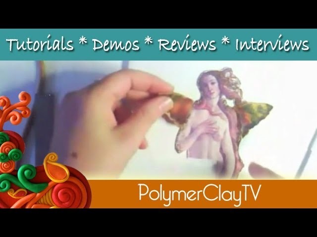 Create a Winged Venus Fairy plaque in this free polymer clay tutorial PCTV198