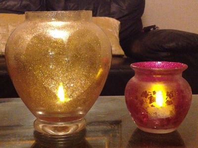 D.I.Y- Quick, Easy and Cheap Glitter Lanterns