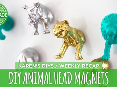 DIY Animal Head Magnets - Weekly Recap - HGTV Handmade