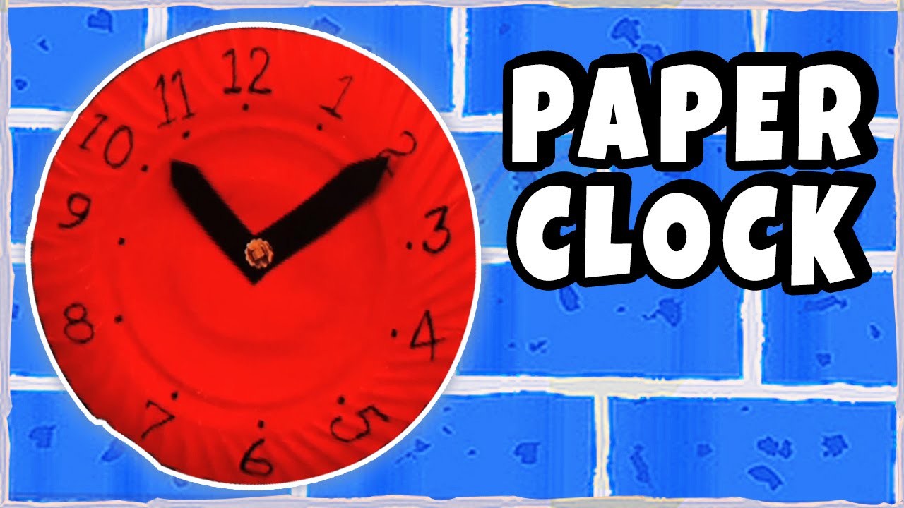DIY Crafts for Kids | Paper Clock | Craft work with waste materials | Telling Time For Children