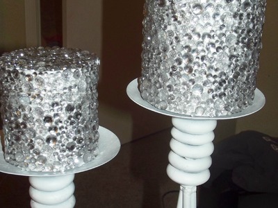 DIY: Design On A Dime FAUX GLASS CANDLES W. Storage