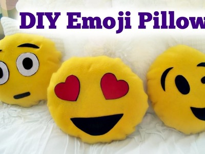 DIY Emoji Pillow - No Sew