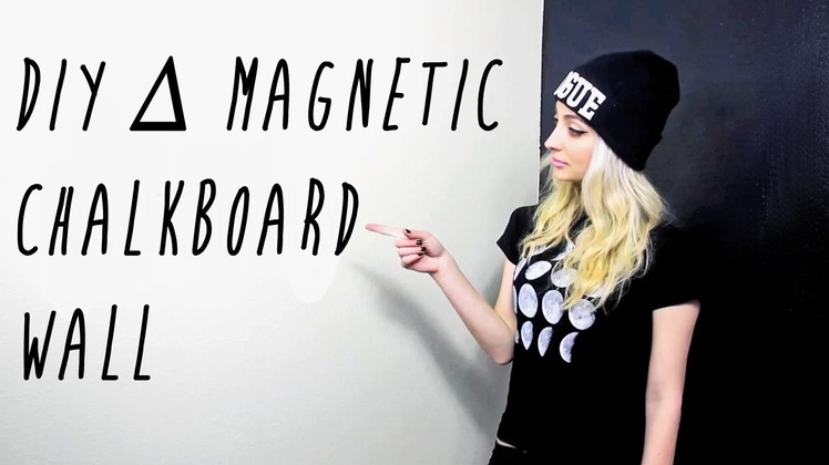 DIY ∆ Magnetic Chalkboard Wall | Brittany Balyn