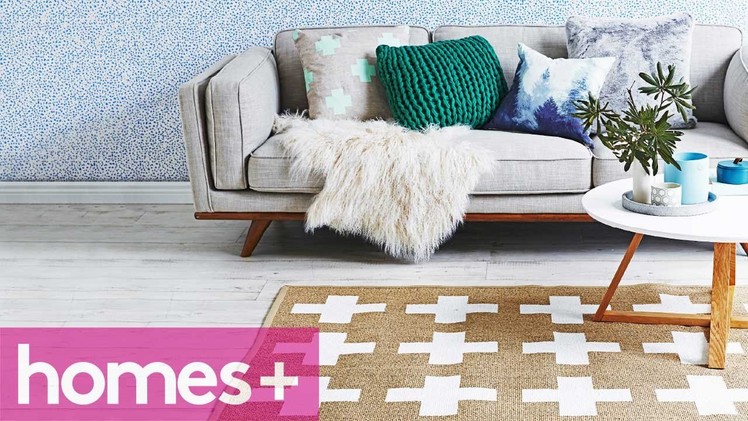 DIY PROJECT: Swiss cross rug - homes+