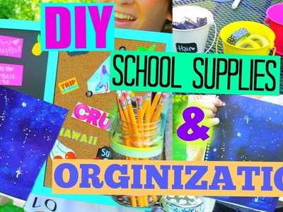 DIY SCHOOL SUPPLIES & Organization! 2015 Back to School