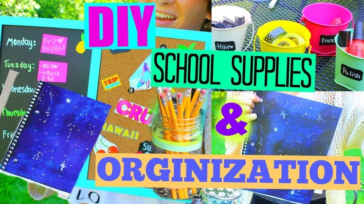 DIY SCHOOL SUPPLIES & Organization! 2015 Back to School