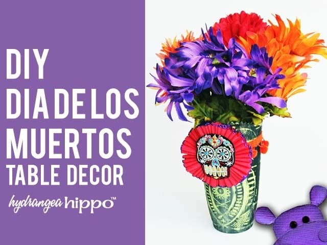 Easy DIY Dia De Los Muertos Flower Arrangement