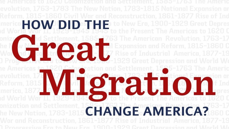 How did the Great Migration change America?