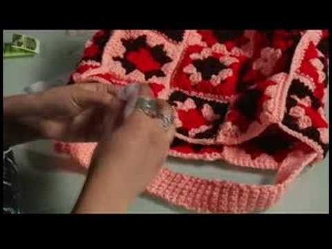 How to Crochet a Bag : Crochet: Attach Velcro
