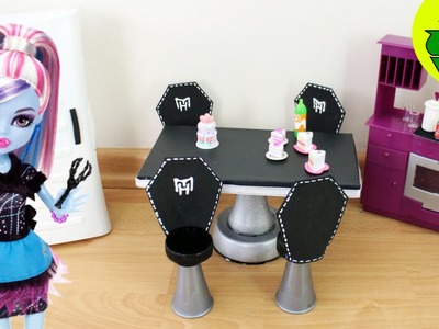 How to Make a Fangtastic Doll Dining Room Table & Chair Set- Doll Crafts
