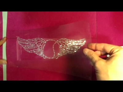 How To Make A Tribal Rhinestone Sport Shirt With Wings (The rhinestone world) Sticky Flock