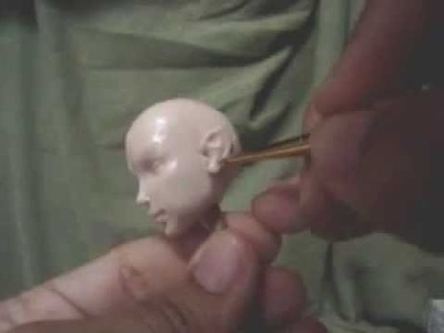 How to make , sculpt a fairy head using polymer clay by Forgotten Hearts