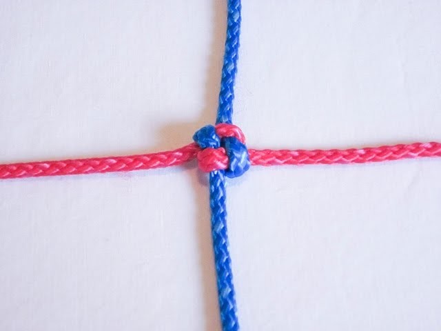 How To Tie A Square Knot (Friendship Knot)